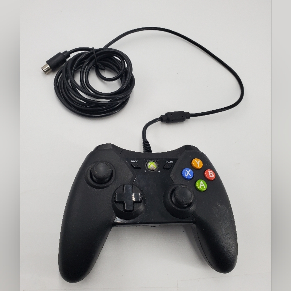 Power A XBOX 360 Controller Corded Wired For Parts Or Repair Black (C41)